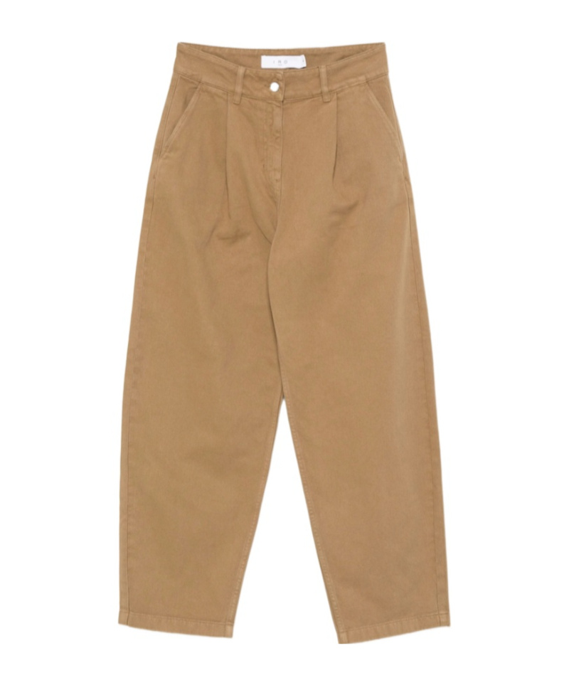 Iro Belt Loops Casual Pants In Brown