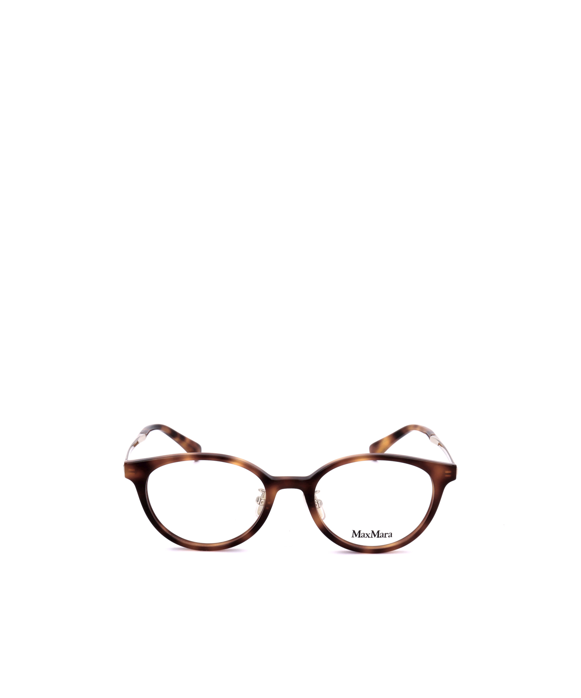 Max Mara Oval Frame Glasses In White