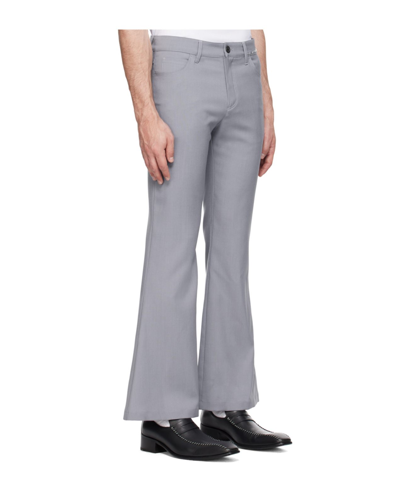 Marni Belt-loop Casual Pants In Gray