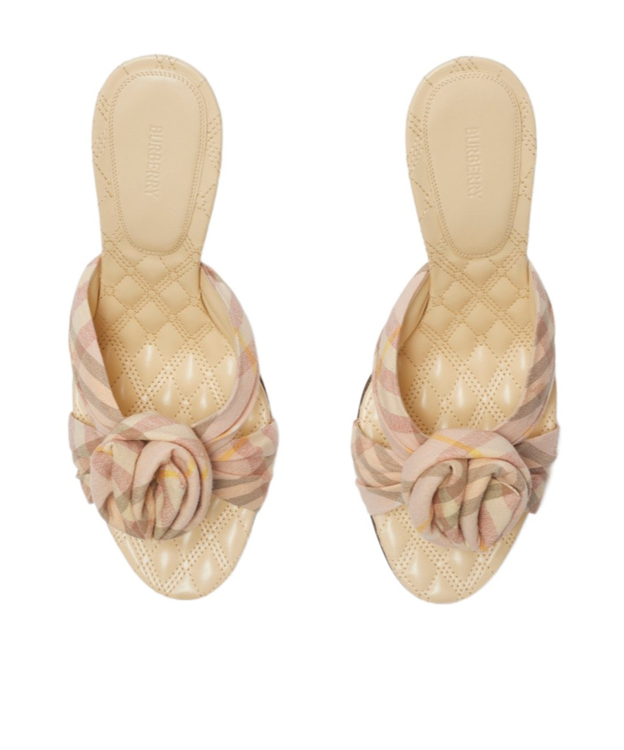 Burberry Check L In Nude