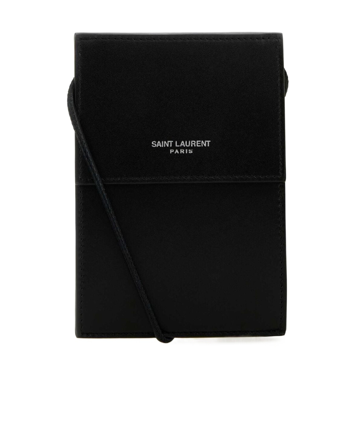 Saint Laurent Logo-stamp Mini Bag In Black