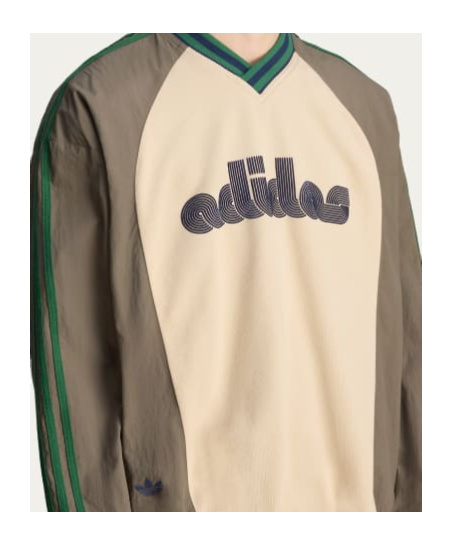 Adidas Originals X Brain Dead Logo Print Long-sleeved T-shirt In Brown