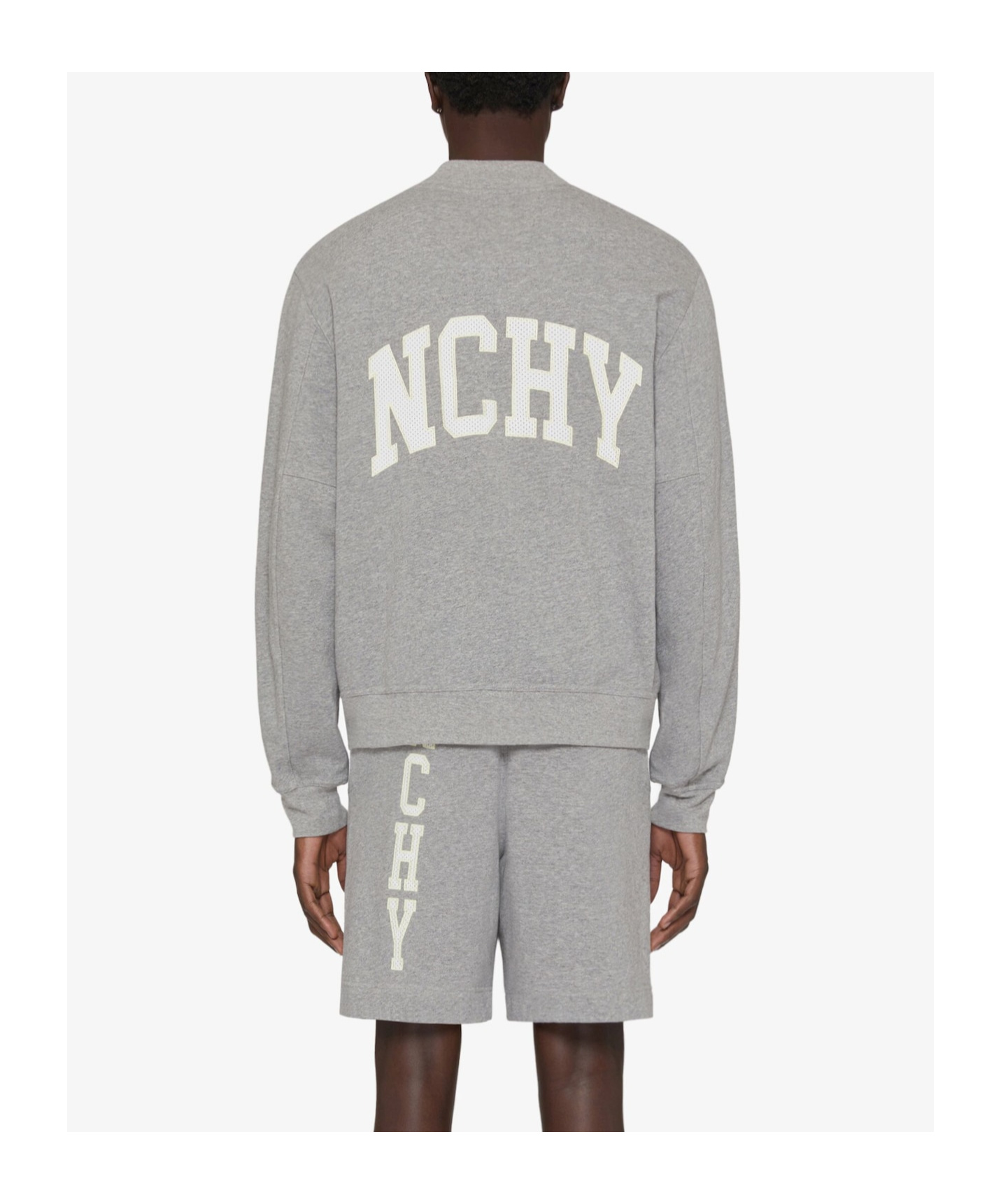 Givenchy Cotton Varsity Bomber Jacket In Gray