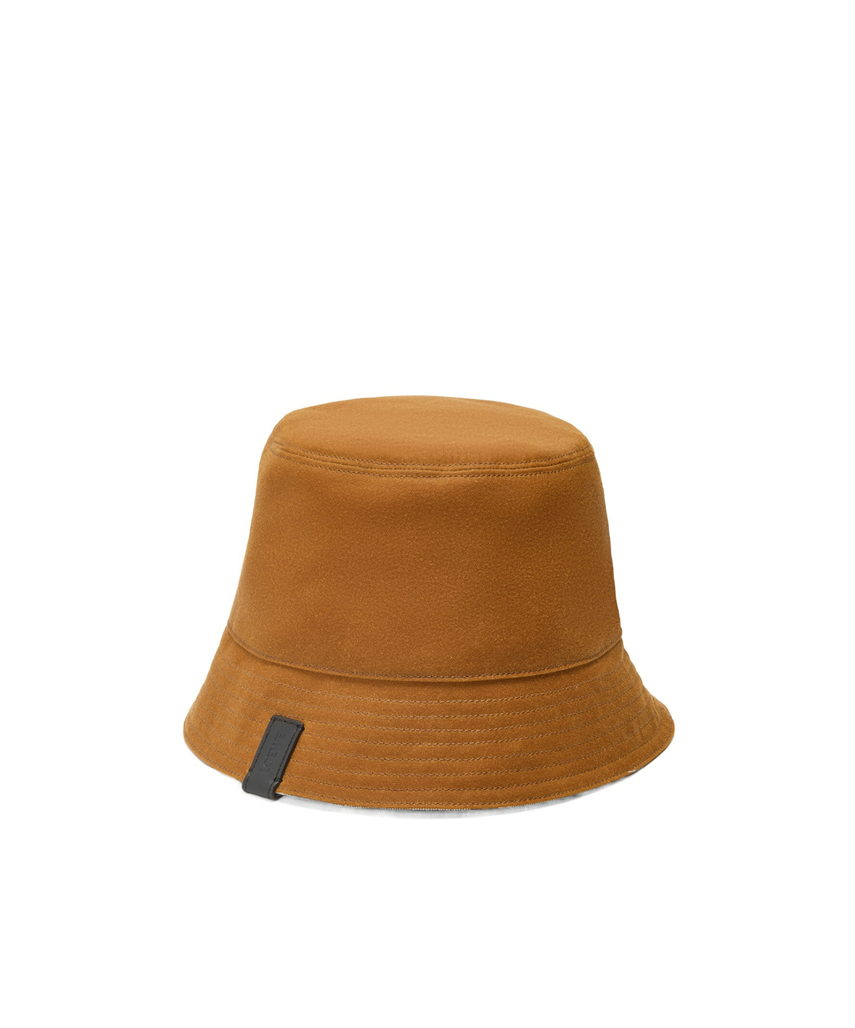 Loewe Stitching Detail Fisherman Hat In Brown