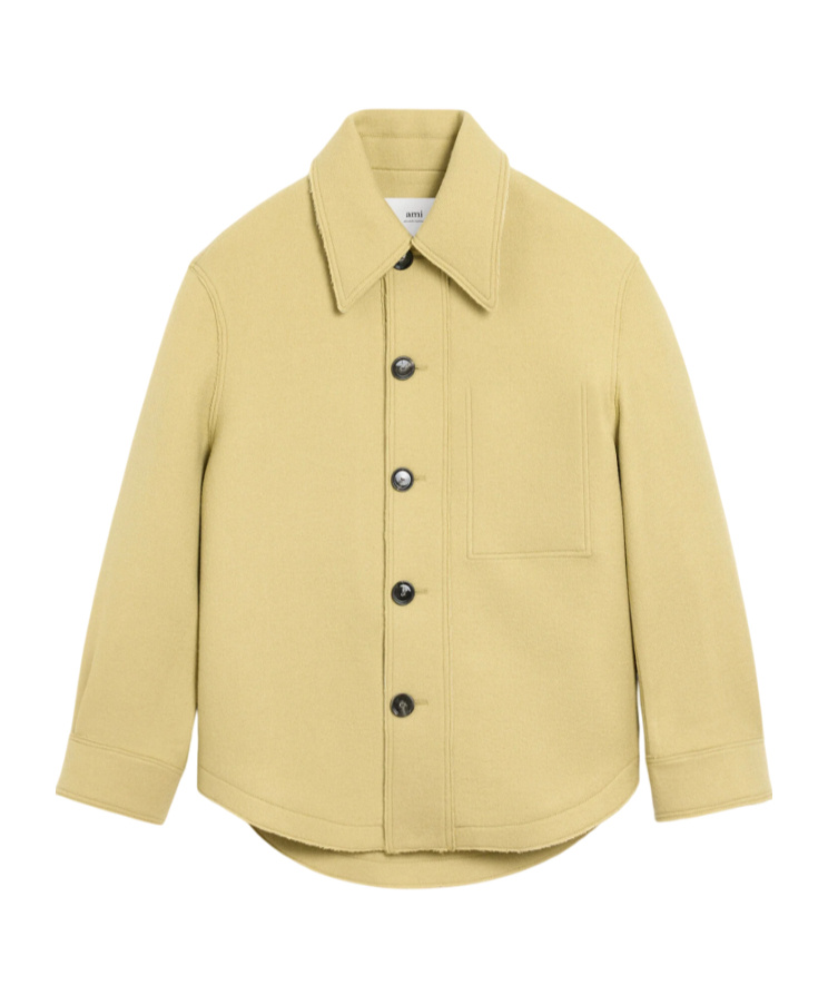 Ami Alexandre Mattiussi Ami Paris Buttoned Jacket In Green