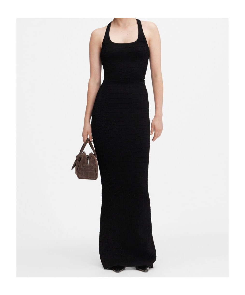 Jacquemus La Robe Scala Racerback Body-con Tank Dress In Black
