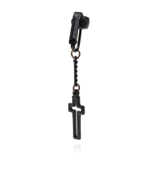Dsquared2 Black Clip-on Single Earring In Black