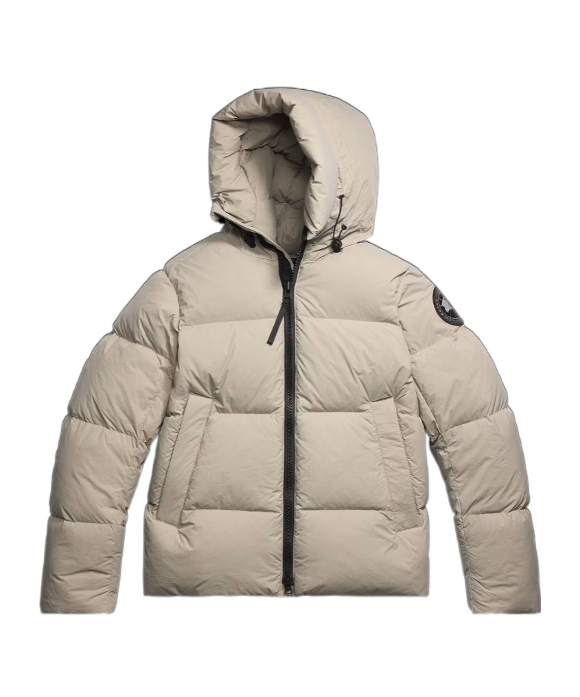Canada Goose Matte Finish Puffer Jacket With High Collar In Gray