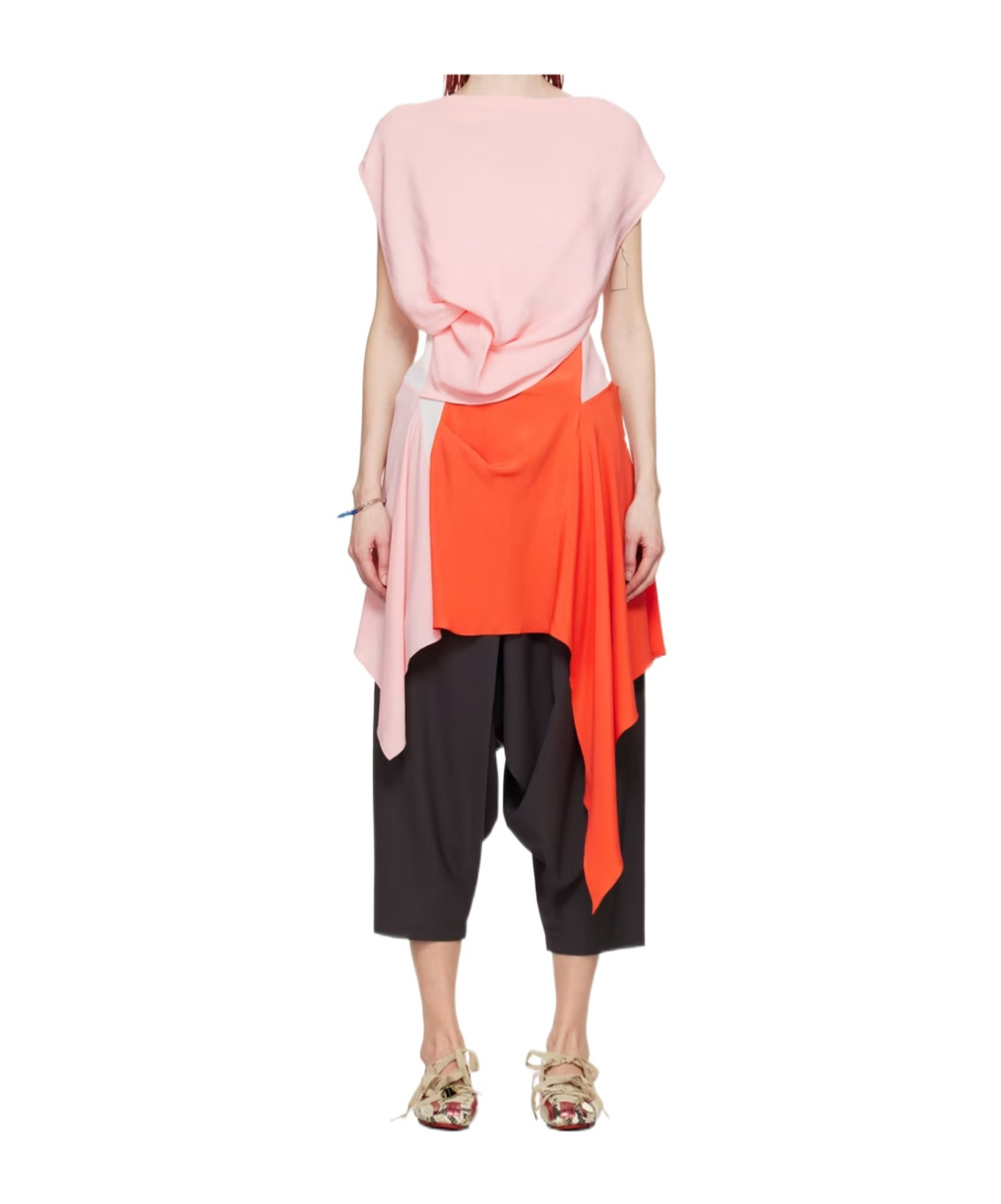 Kiko Kostadinov Midi Dress In Nude