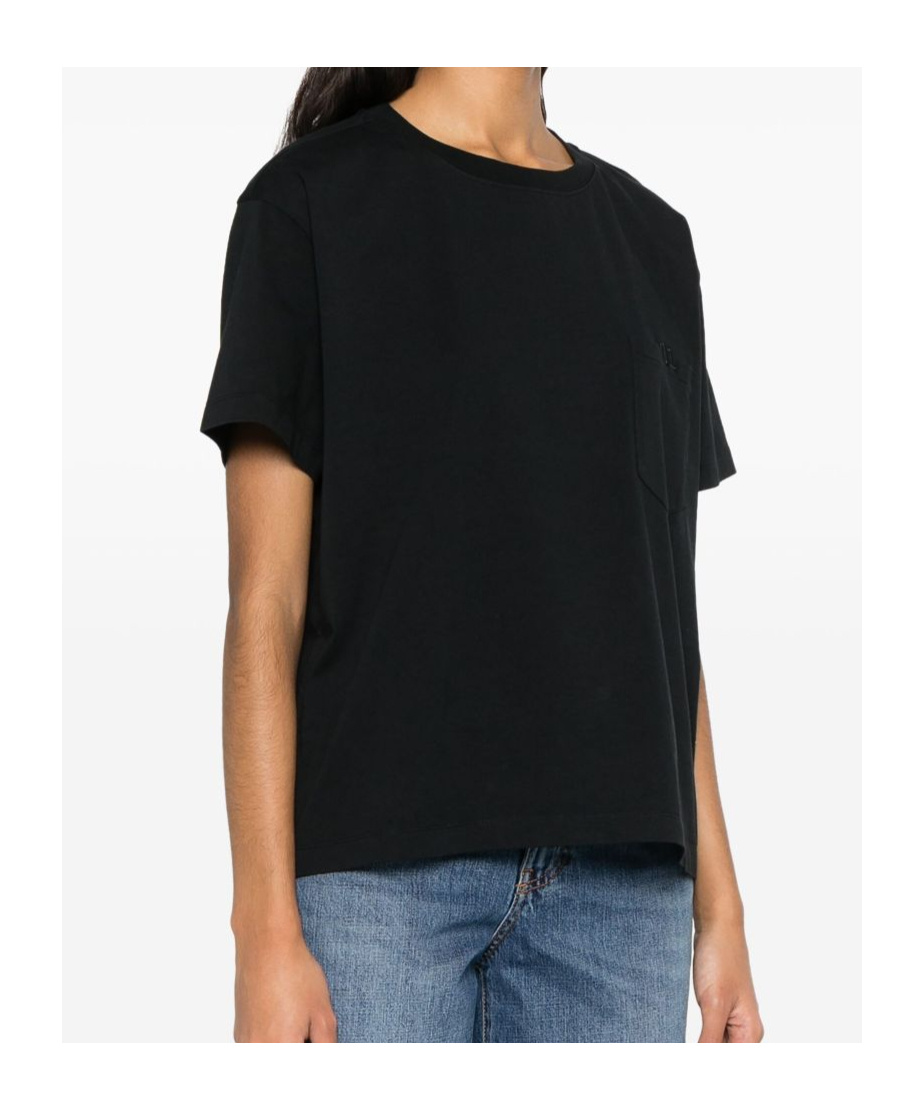 Shop Semicouture Embroidered T-shirt In Black
