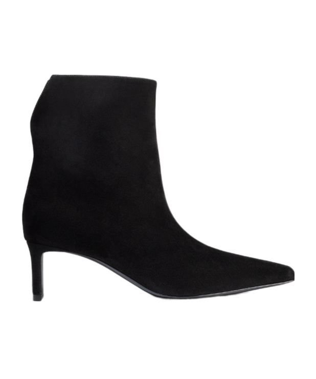 Khaite Ankle Boots Ona 55 Aus Veloursleder In Black
