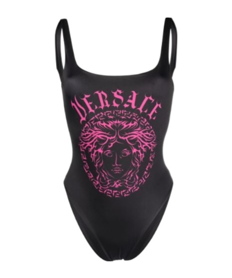 VERSACE LOGO ONE-PIECE SWIMSUIT 