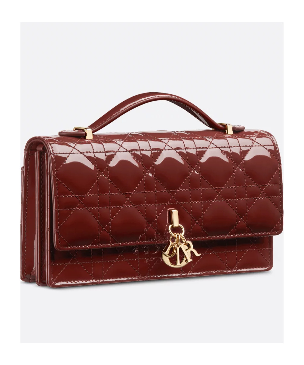 Dior Mini Flap Shoulder Bag In Brown