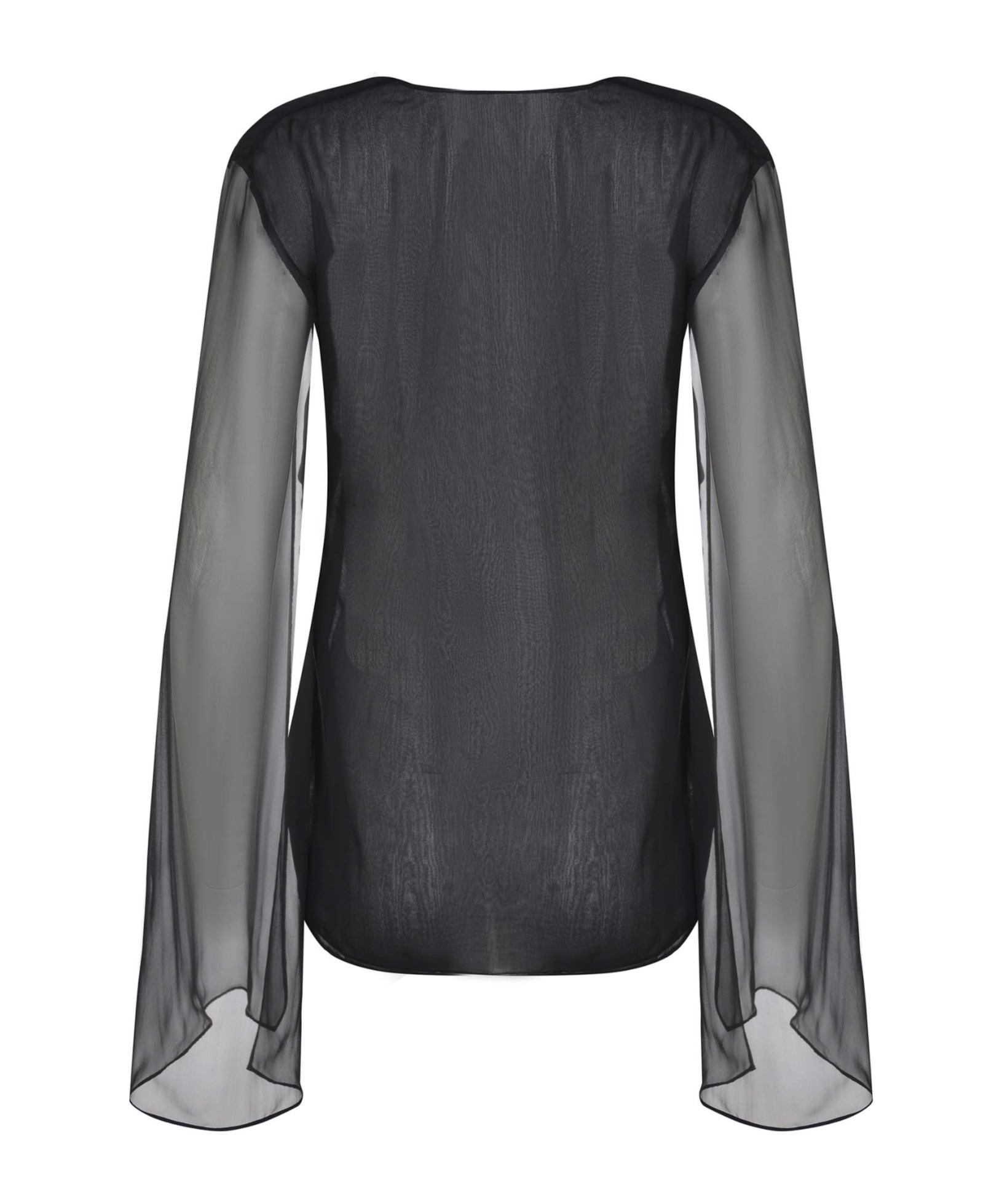Alberta Ferretti V-neck T-shirt In Black