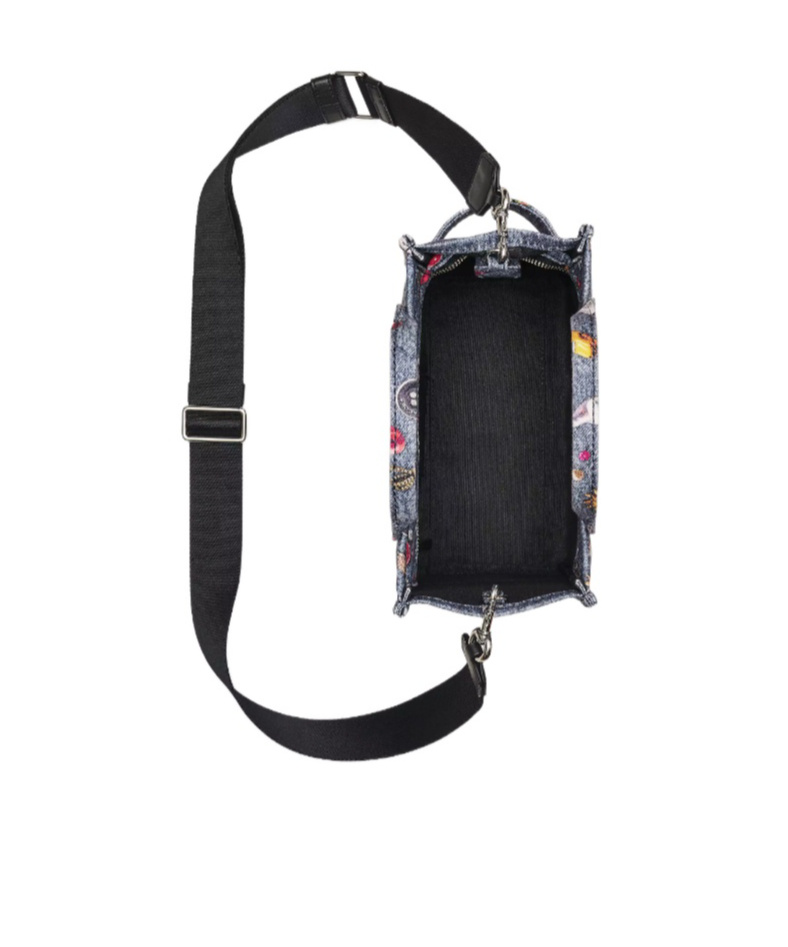 Marc Jacobs The Trompe L'oeil Trinket Small Tote Bag In Blue