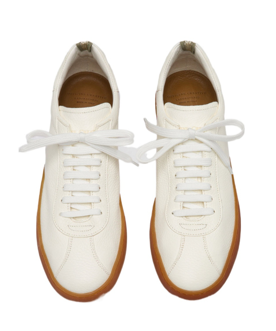 Officine Creative Round Head Low-cut Casual Shoes In White