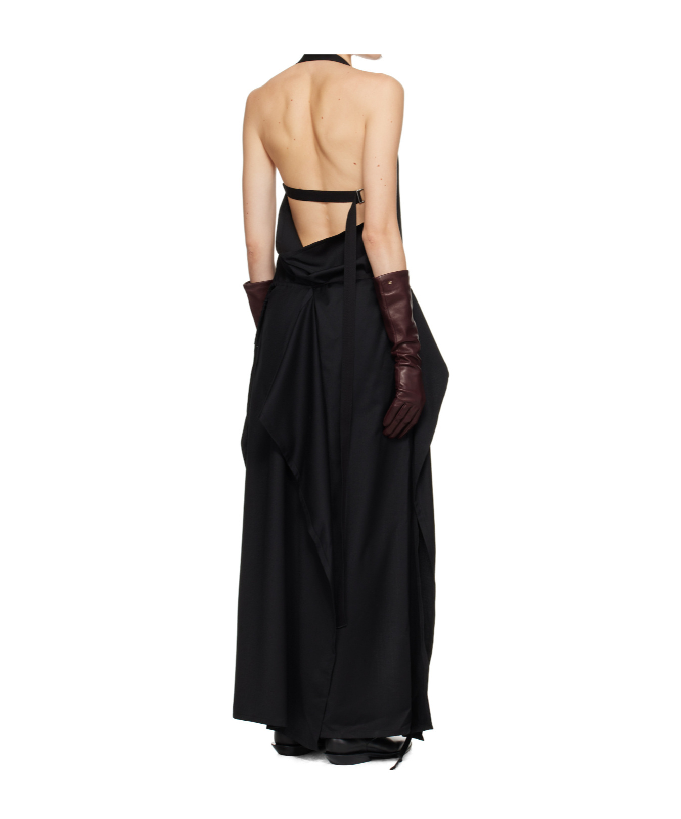 Ann Demeulemeester Neck-hanging Dress In Black