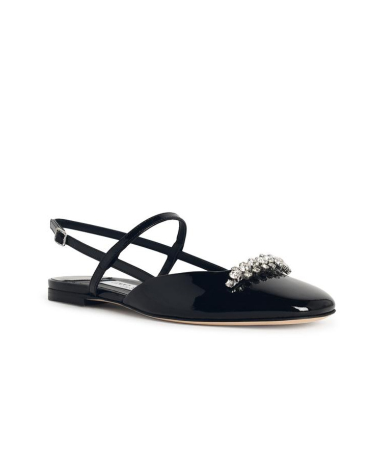 Jimmy Choo Crystal-embellished Slingback Pumps In Black