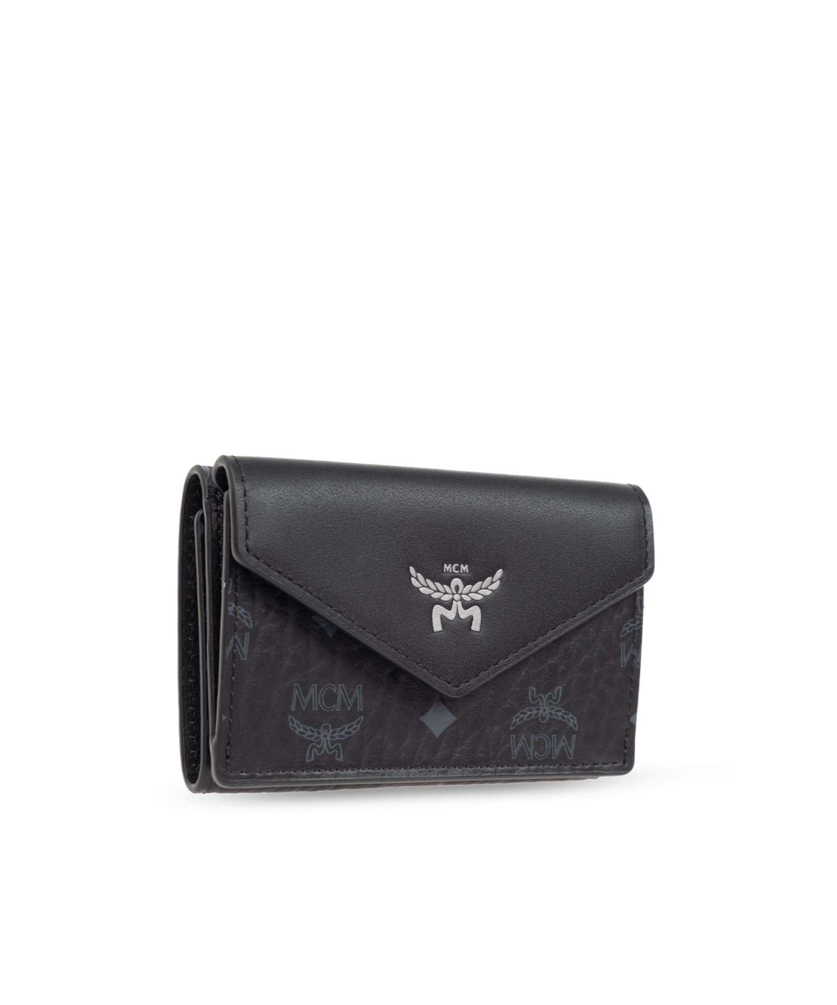 Mcm Folding Wallet In Black