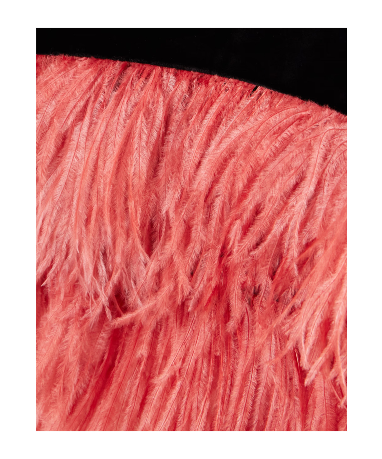 La Doublej Feather-trimmed Vest In Black