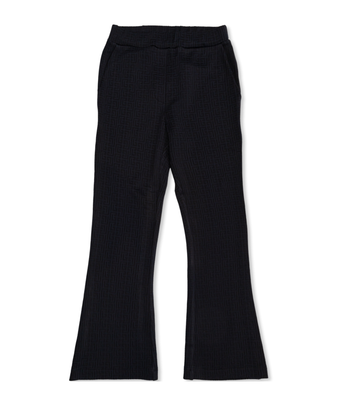 Balmain Elastic Waist Casual Pants In Black