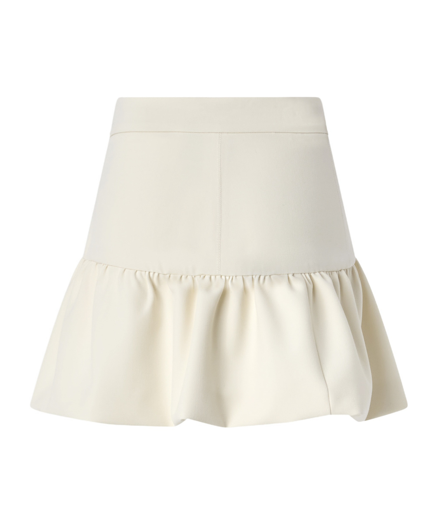 Pinko Ruffled Mini Skirt In White