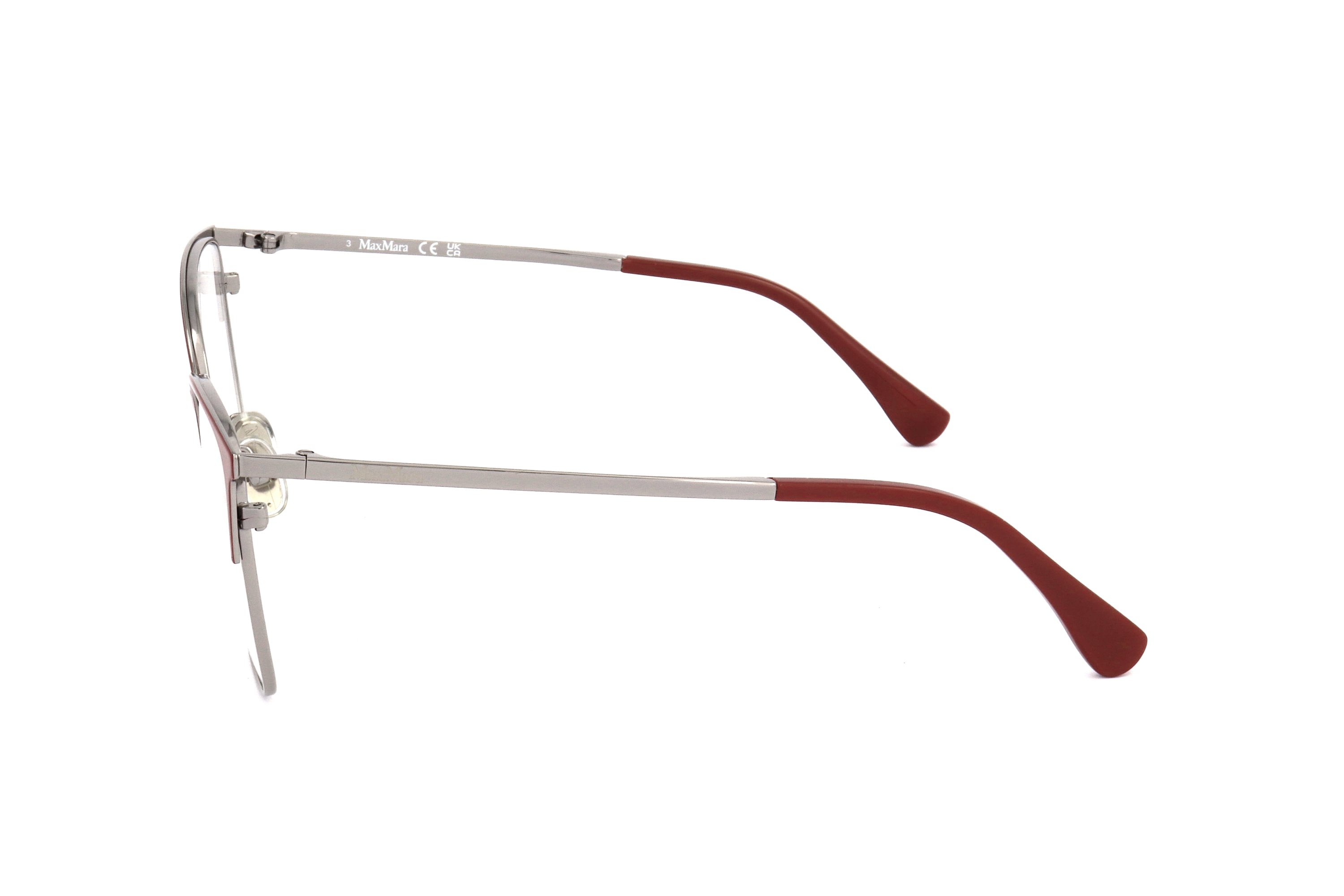 Max Mara Logo Flat Mirror In Brown