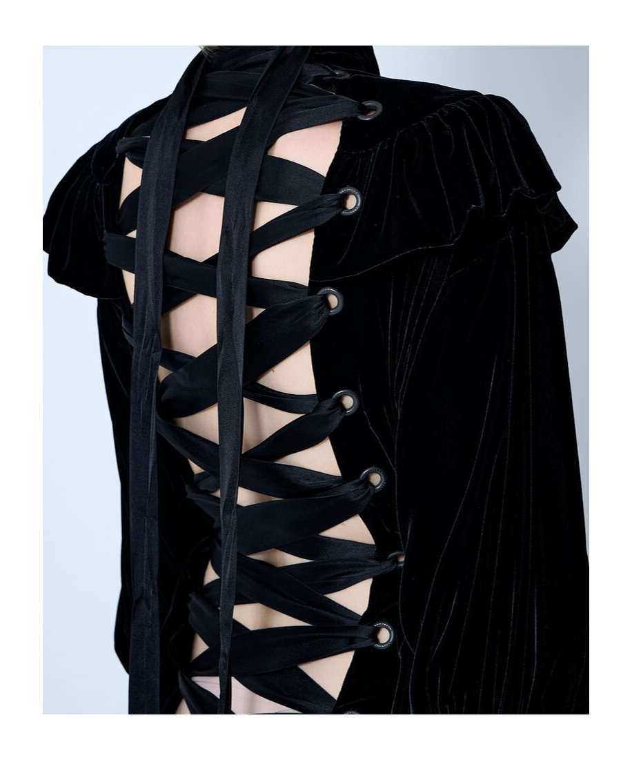 Balenciaga Lace-up Dress