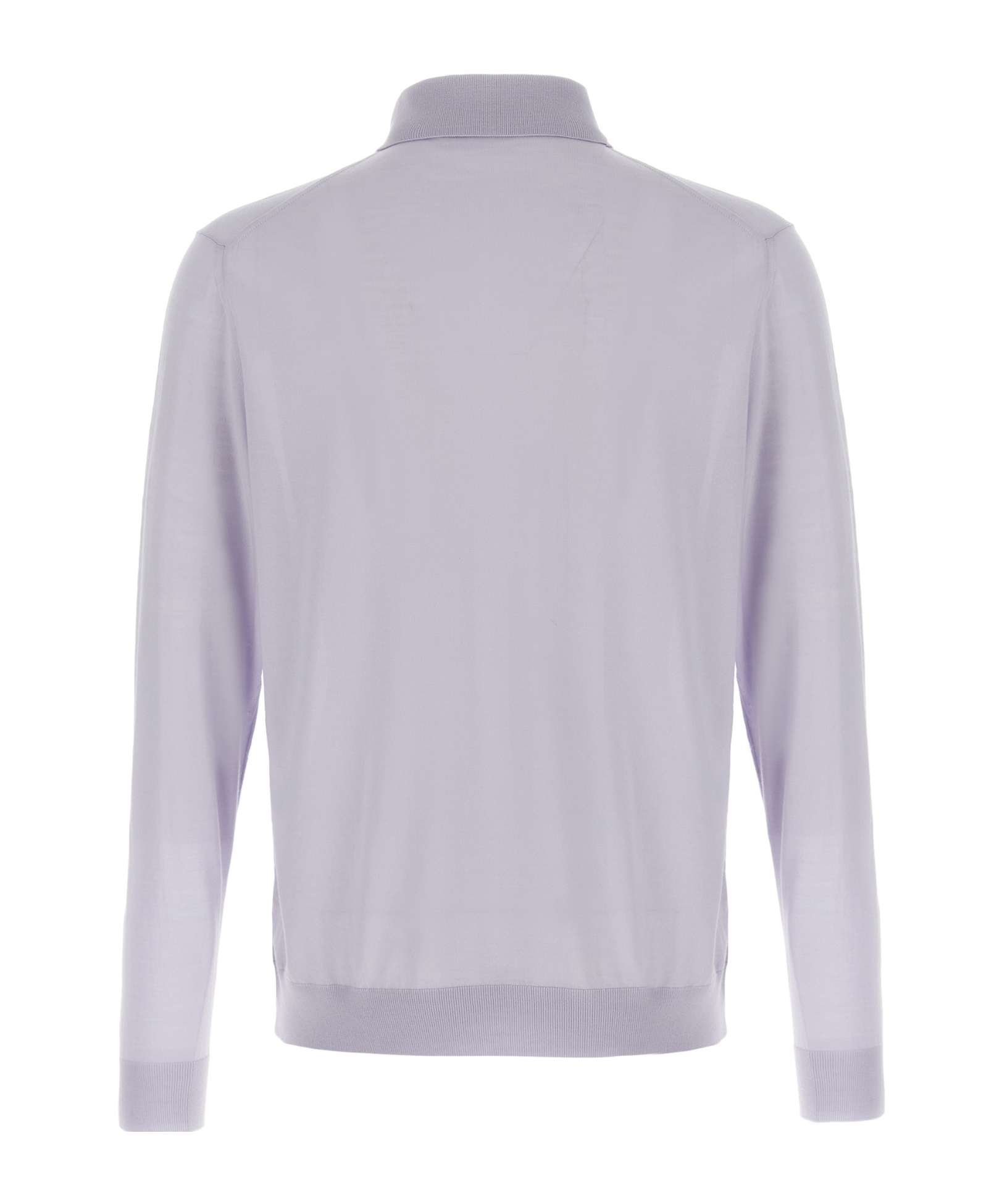 Kiton Ribbed Cuffs And Hem Polo Shirt In Gray