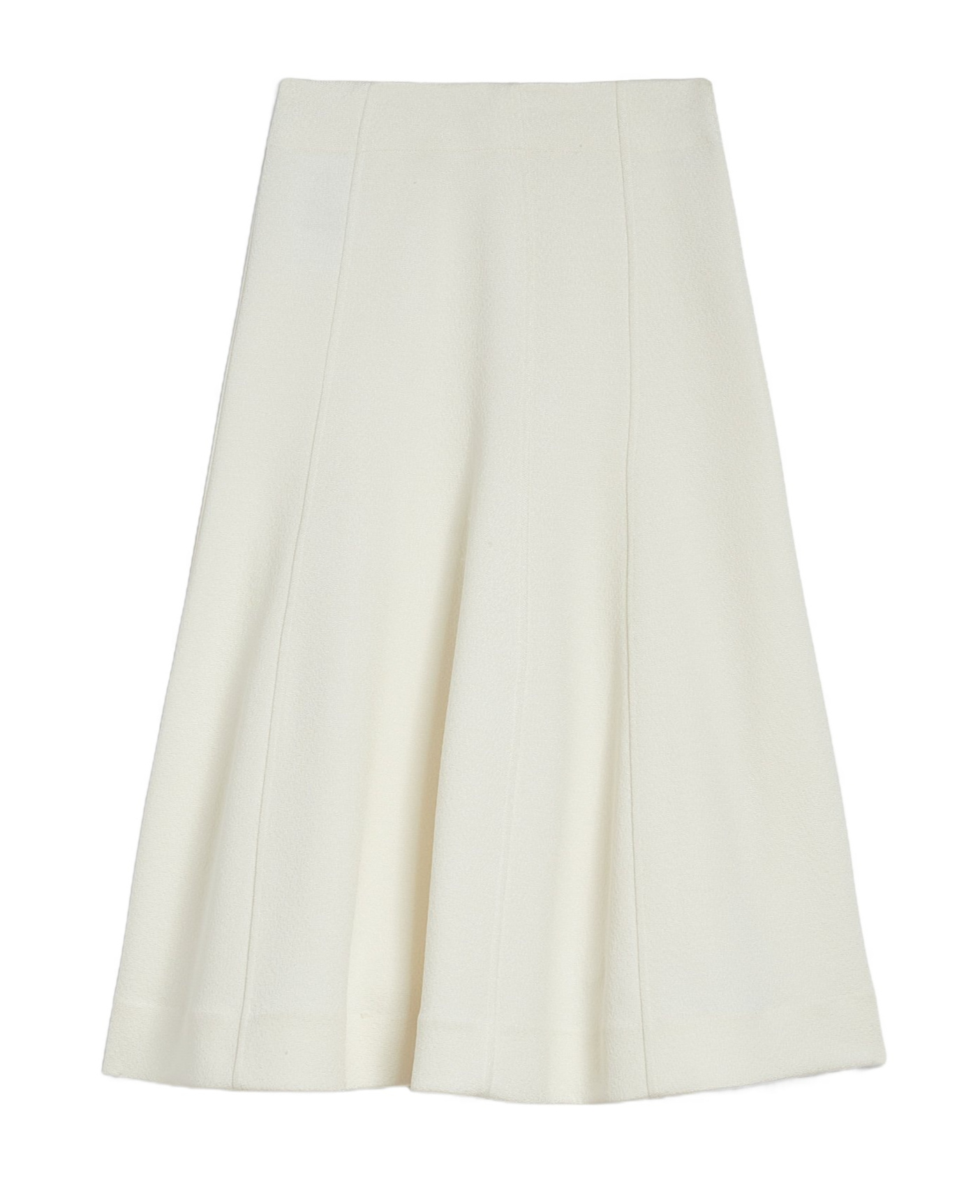 Jil Sander Flared A-line Midi Skirt In White