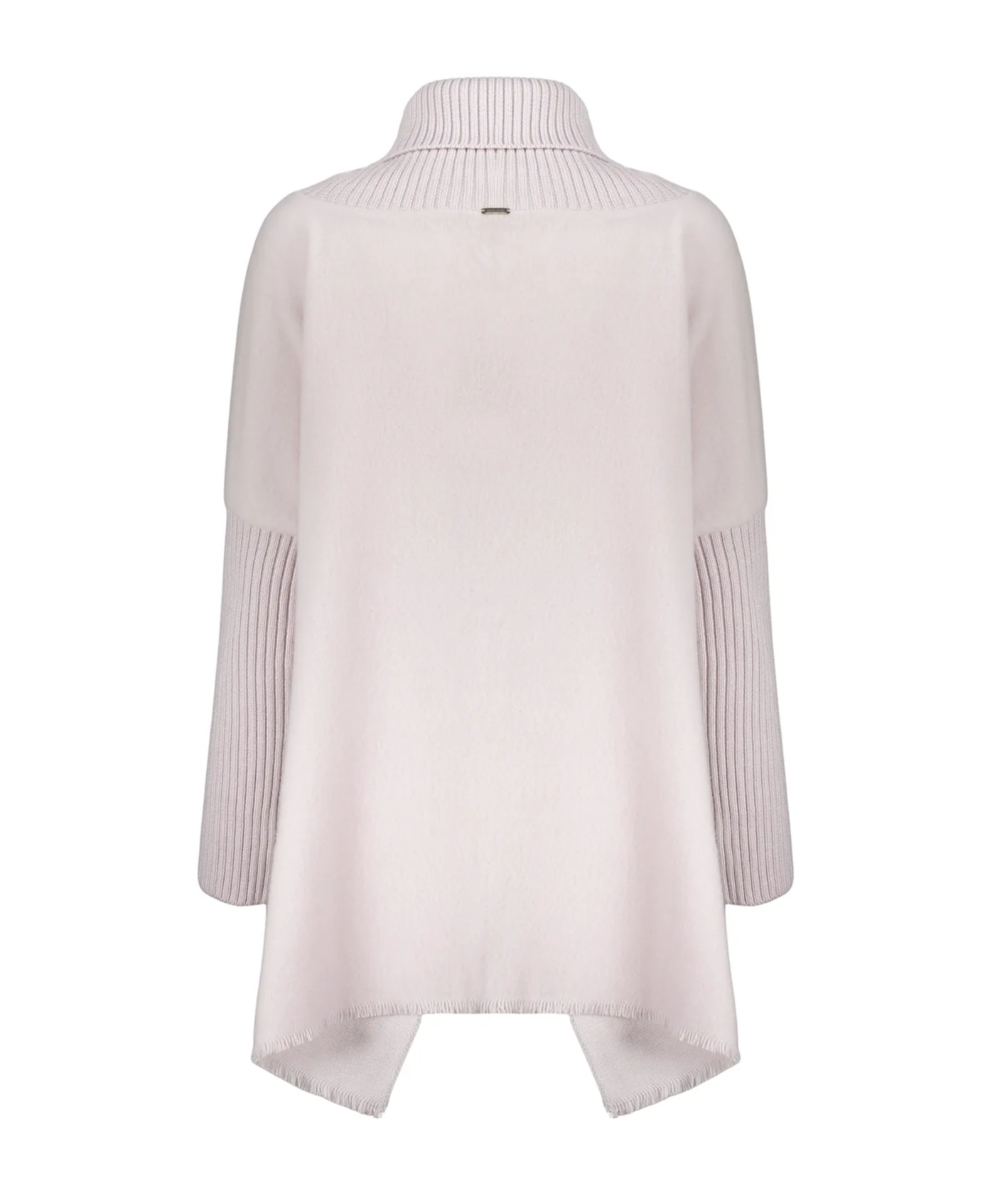 Herno Long Sleeve Shirt With High Collar In White