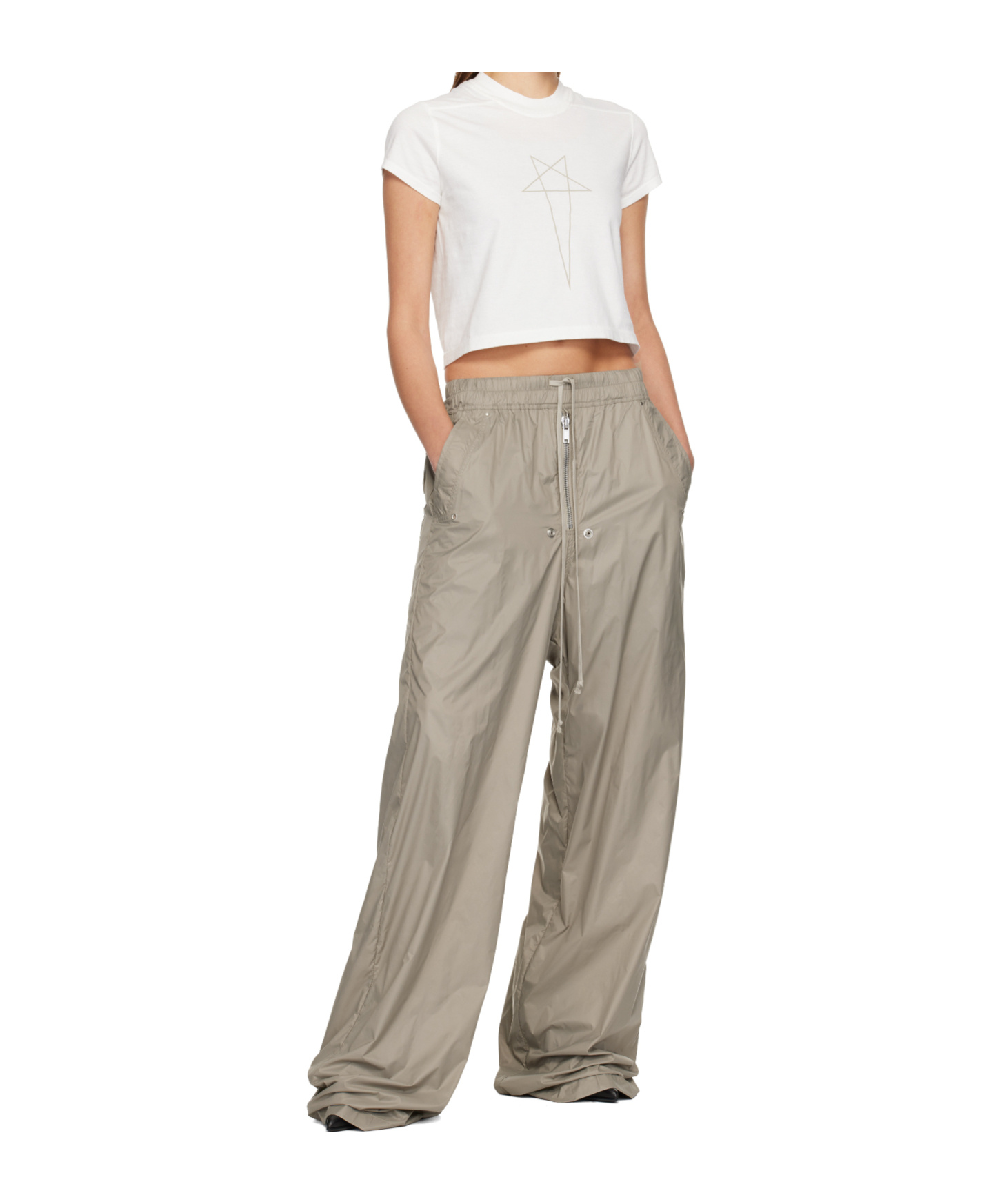 Rick Owens Drkshdw Concordian Geth Belas Casual Pants In Brown
