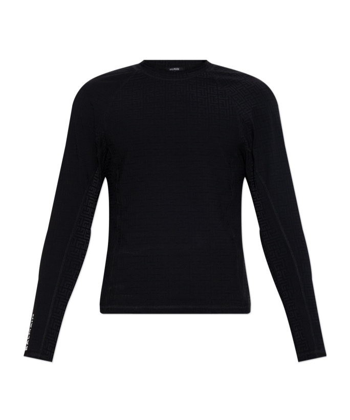 Balmain Long-sleeved T-shirt In Black