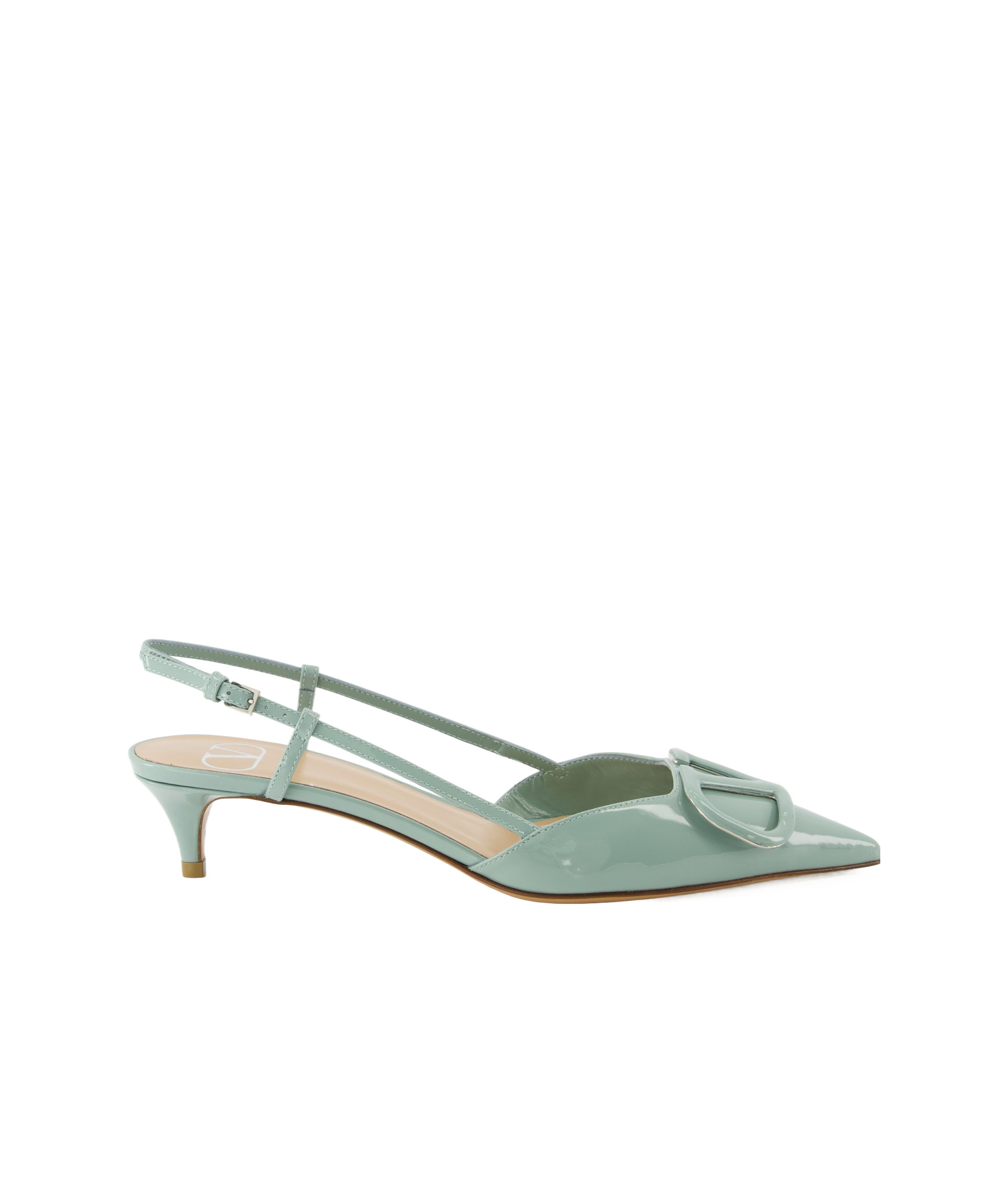 Valentino Vlogo High-heeled Sandals In Gray
