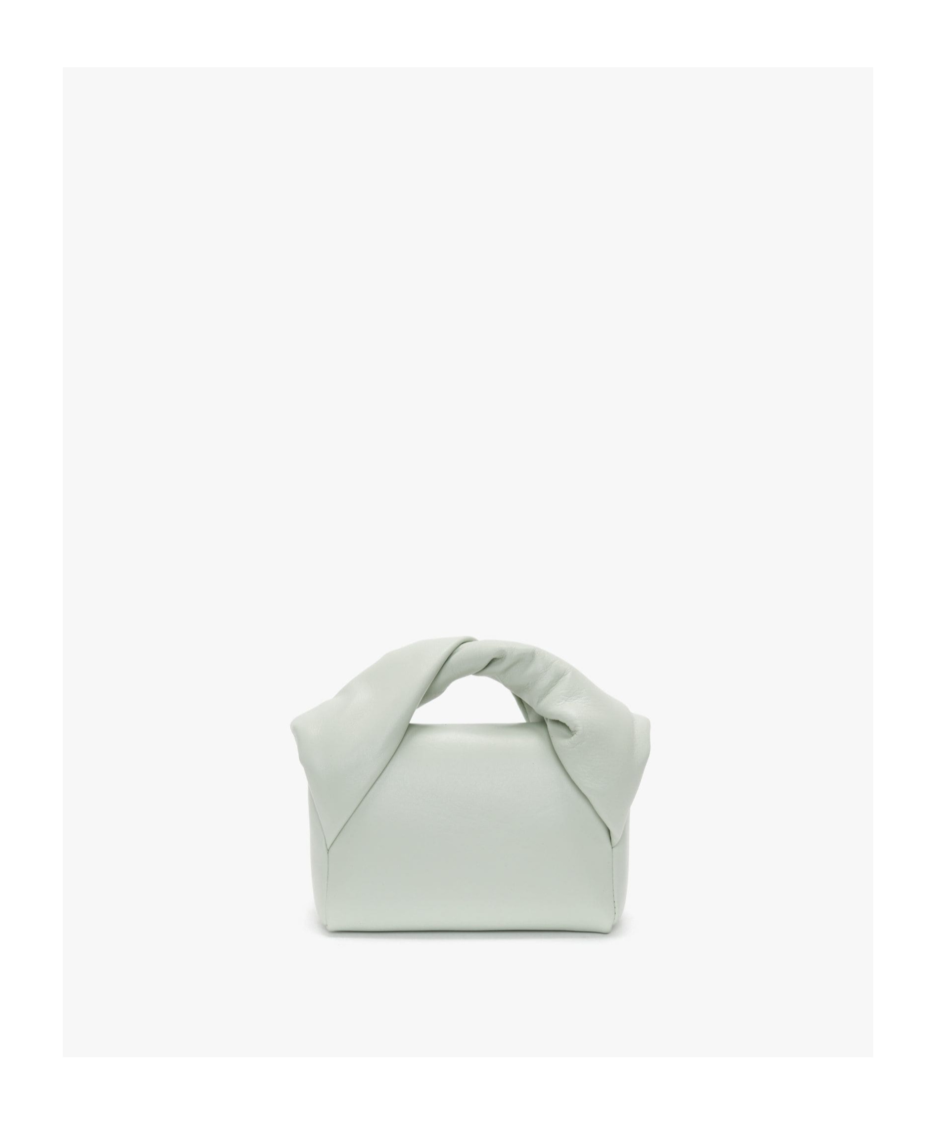 Shop Jw Anderson Small Twister Leather Shoulder Bag In White