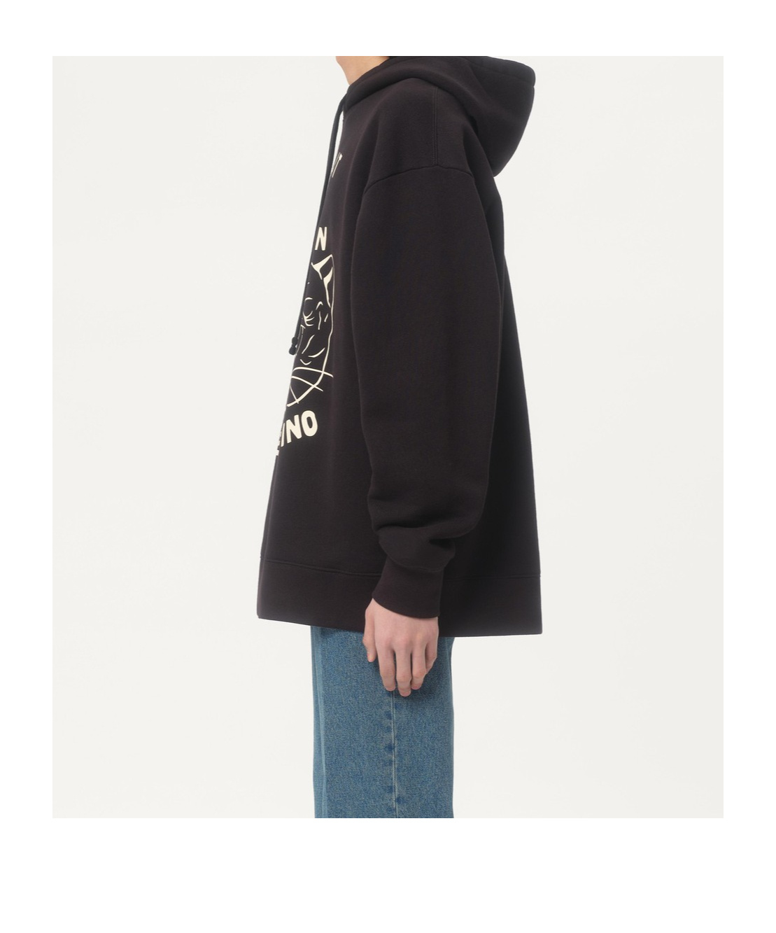 Shop Valentino Cotton Sweatshirt With Chat De La Maison Patch In Black