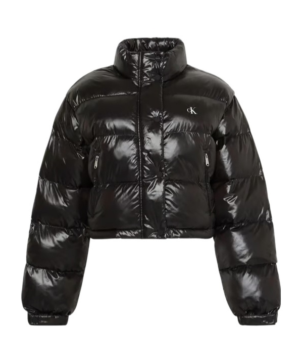 Calvin Klein Jeans Est.1978 Short Long-sleeved Cotton Jacket In Black
