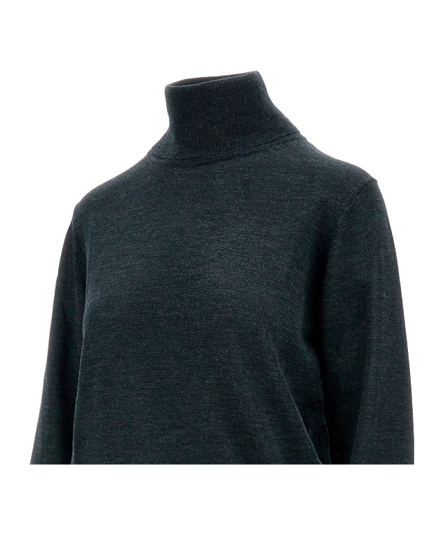 P.a.r.o.s.h Black Turtleneck Sweater In Black