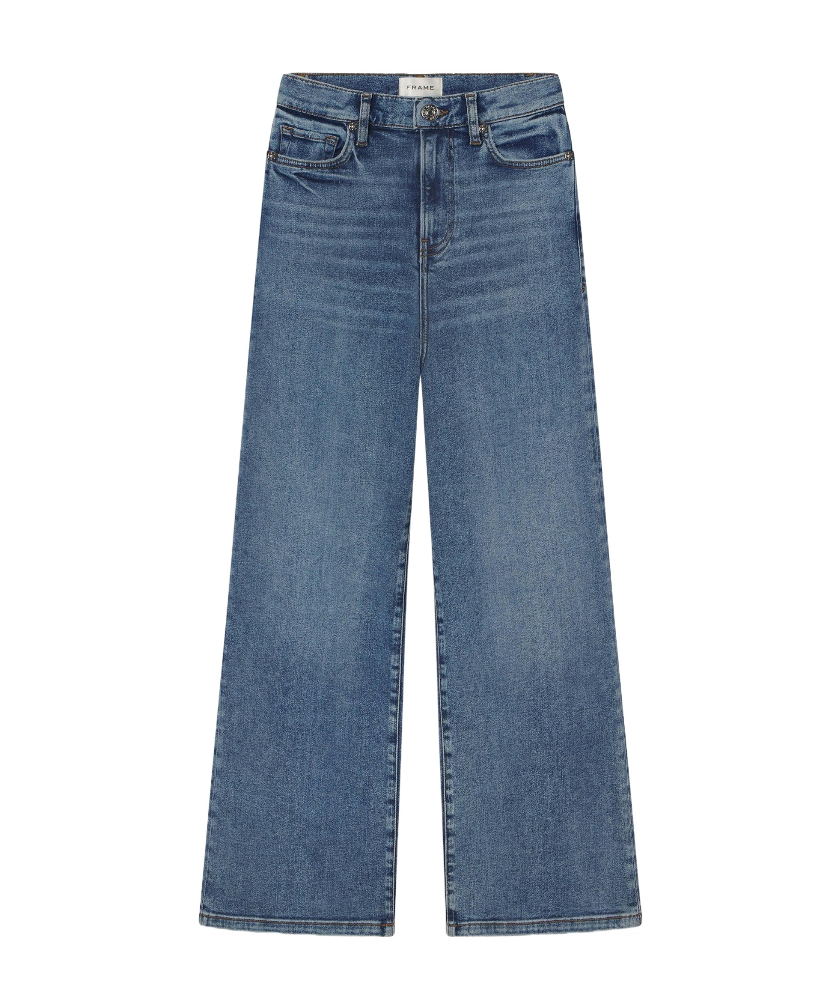 Frame Wide-leg Jeans In Blue