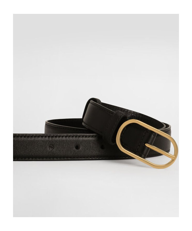 Dolce & Gabbana Leather Belt In Black