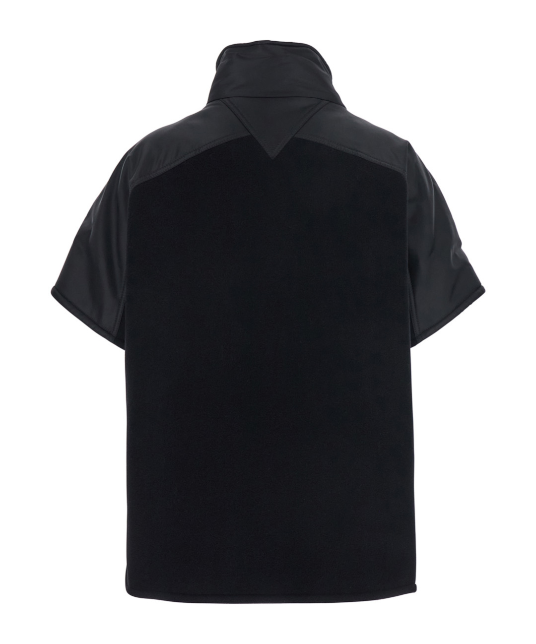 Pinko Short-sleeved Stand-up Collar Jacket In Black