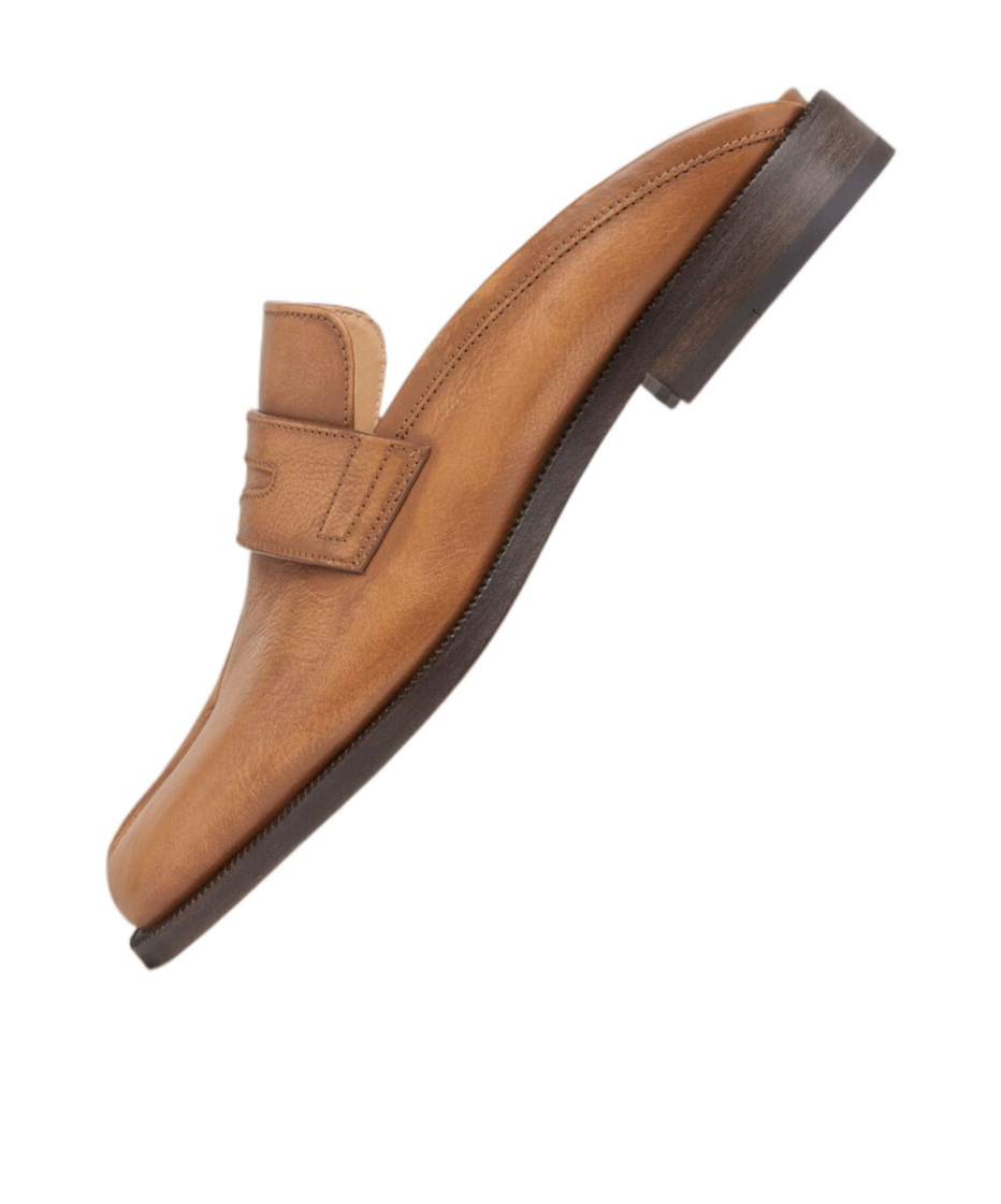 Maison Margiela Brown Tabi City Slip-on Loafers In Brown