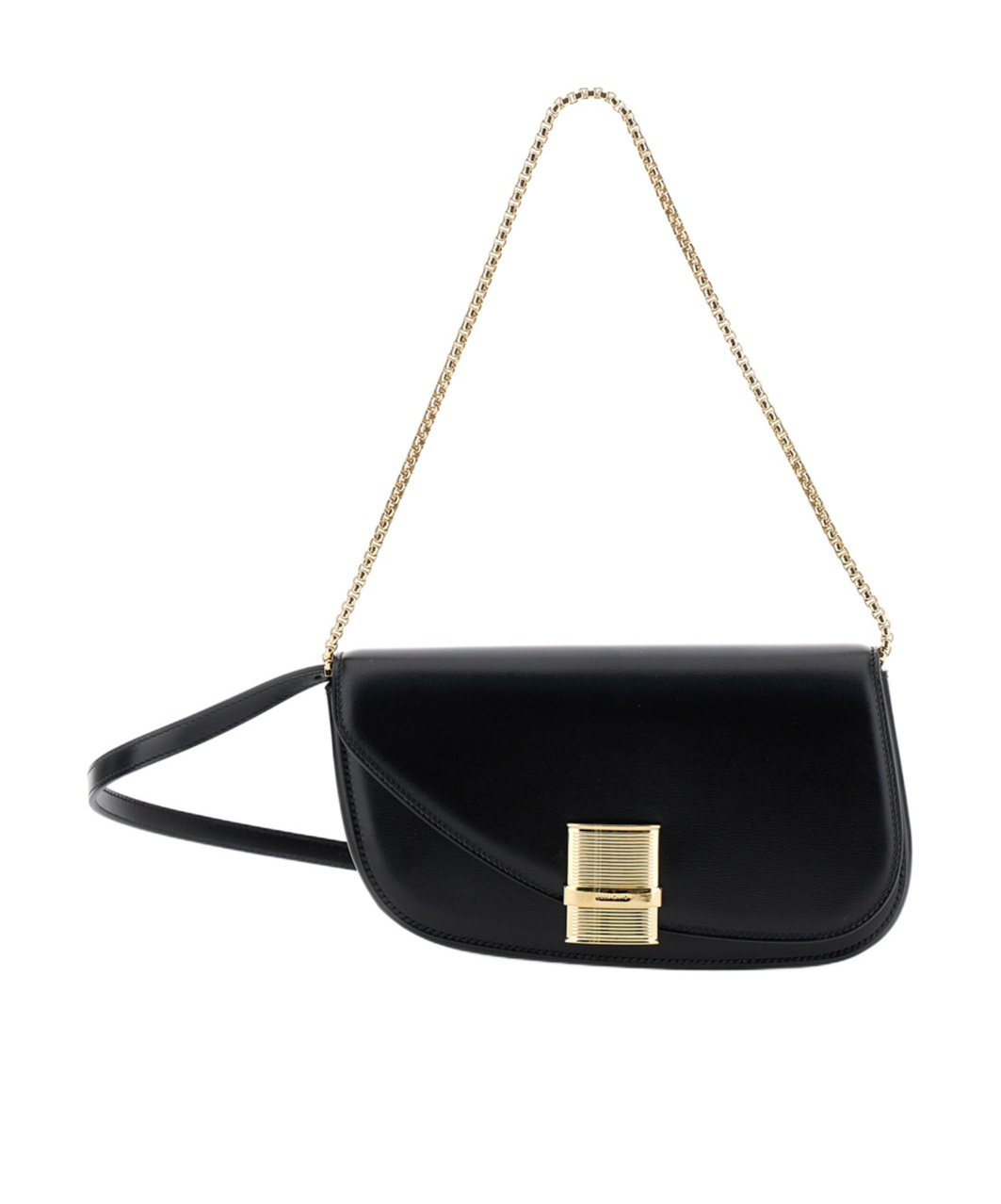 Ferragamo Salvatore Fiamma Xs Crossbody Bag In Black