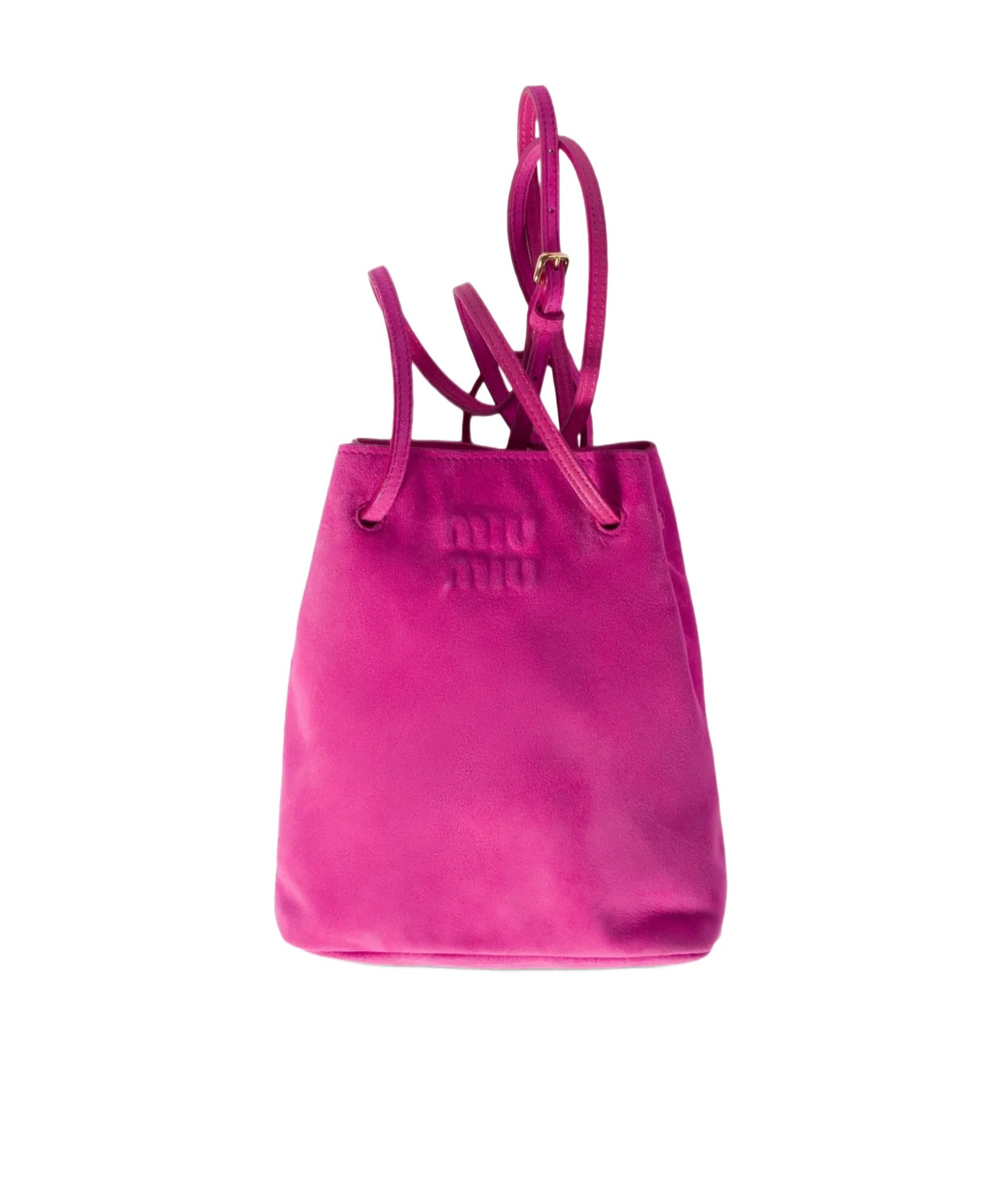 Miu Miu Logo Shoulder Bag In Pink