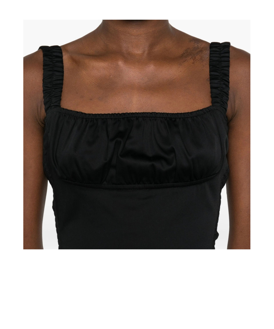 Gimaguas Square-neck Bodysuit In Black