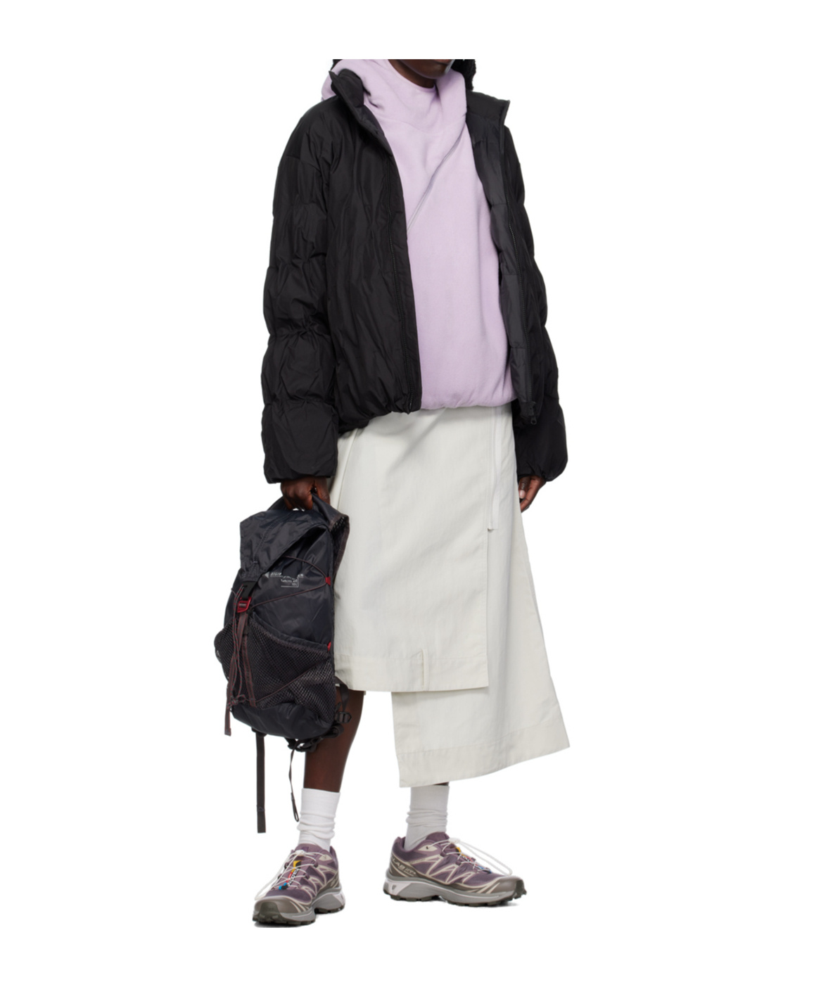 Post Archive Faction (paf) Ssense Exclusive Black Down Jacket In Black