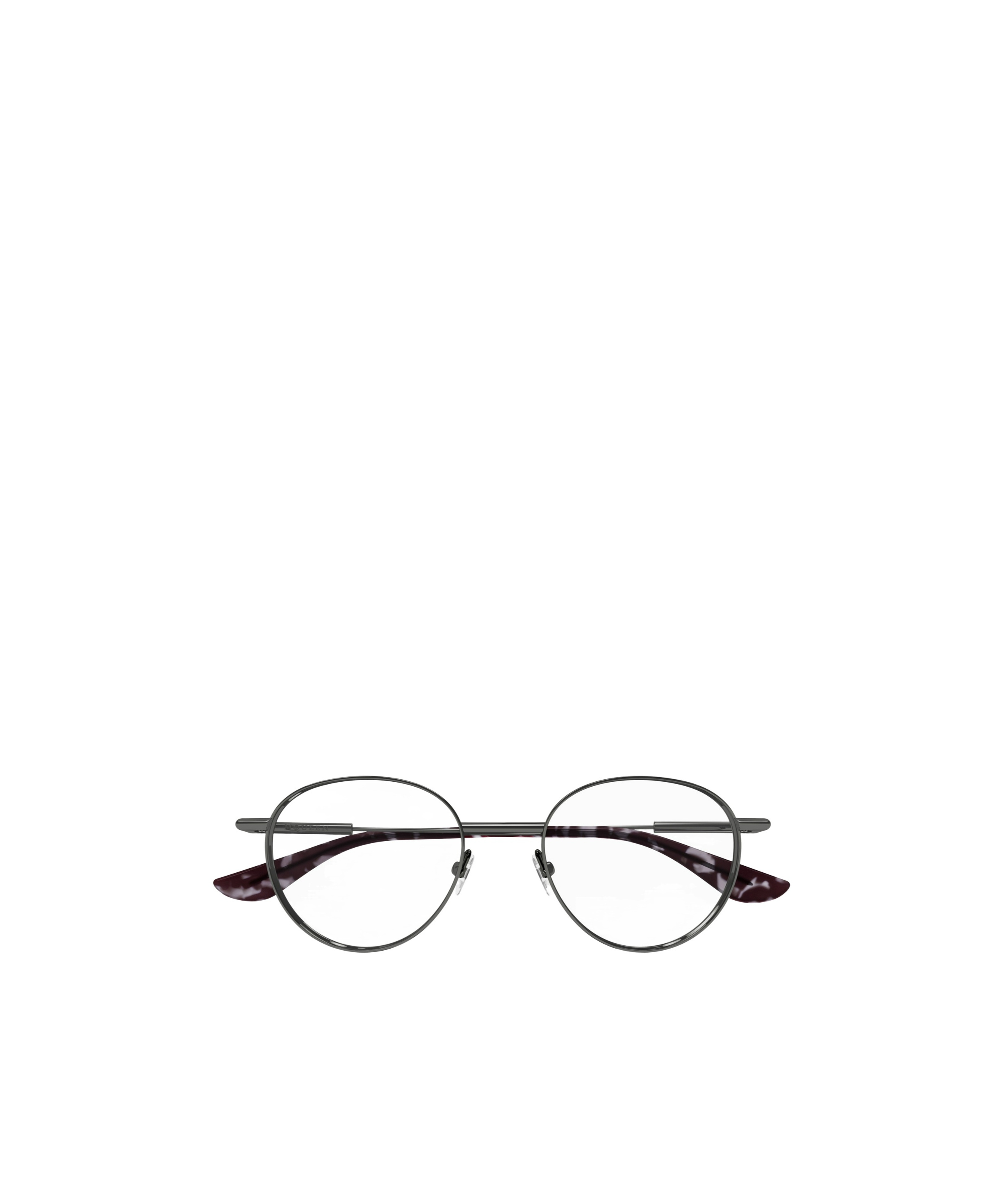 Alexander Mcqueen Eyewear Round Frame Glasses In Grey