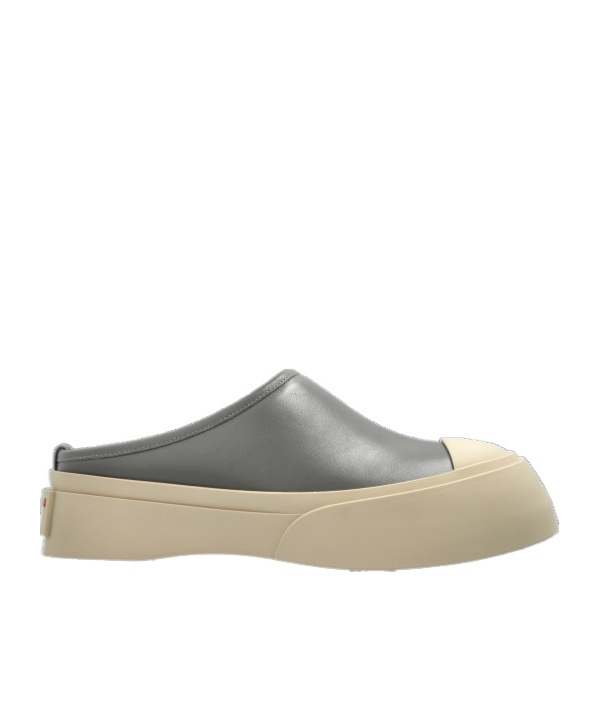 Marni Gray Pablo Sabot Slip-on Loafers In Nude