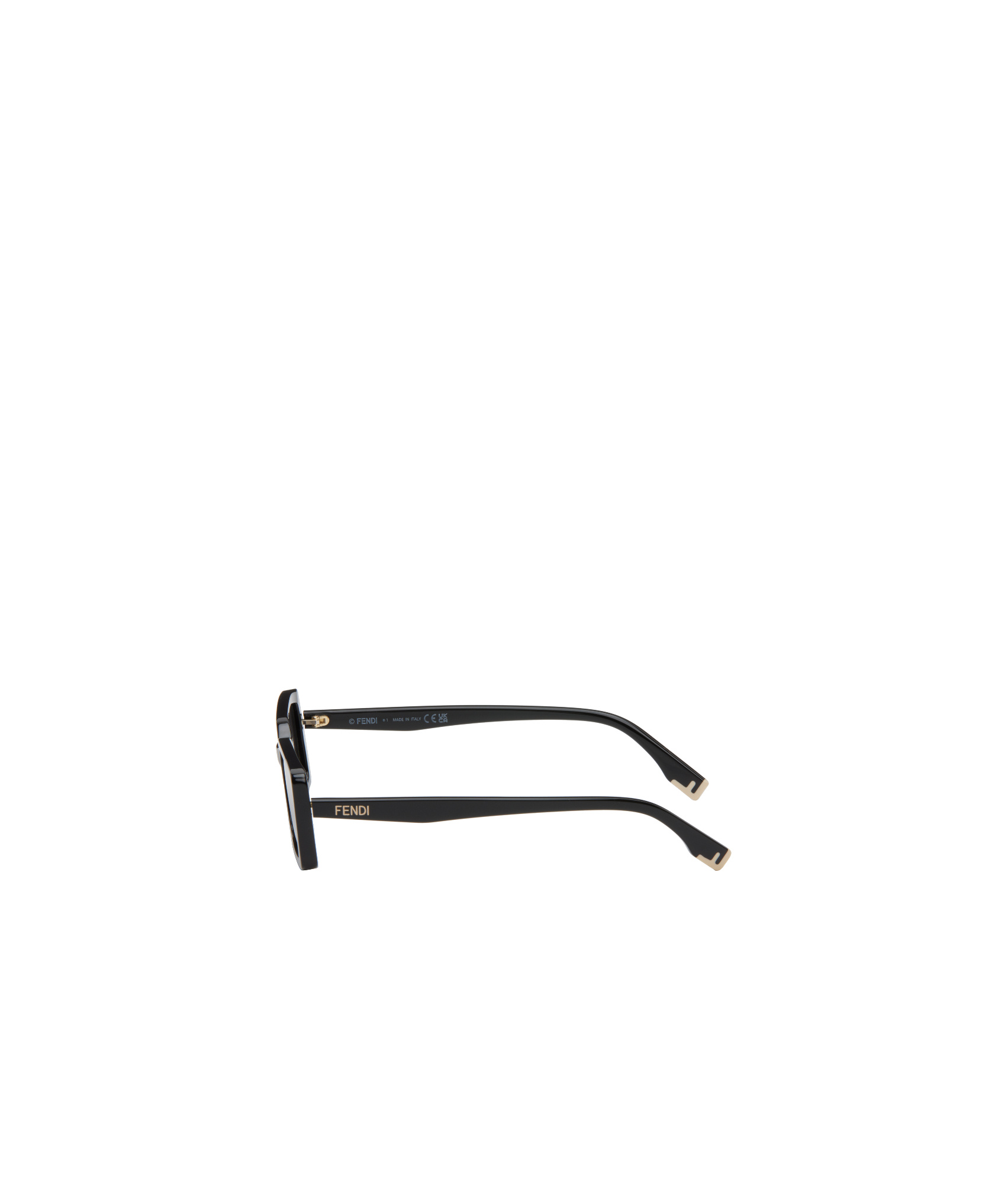 Fendi Way Rectangular Sunglasses, 53mm In Black