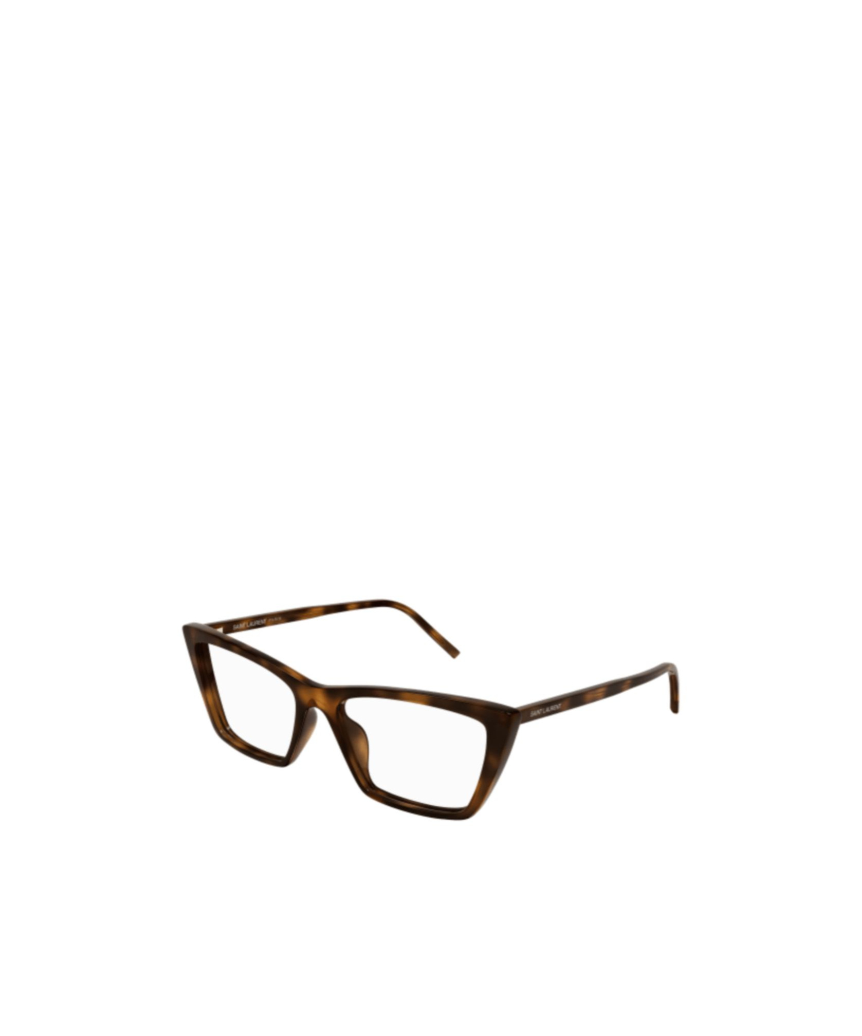 Saint Laurent Sl 737ica Thin Opt-003 Havana-havana-transparent In Brown